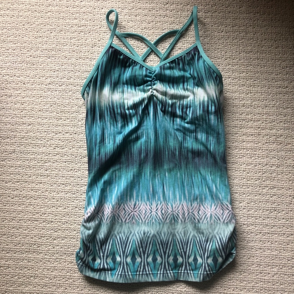 Prana blue yoga athletic gym top size small